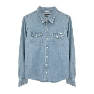 MOTHER The Honey Button-up Shirt in Take a Trip With Me M